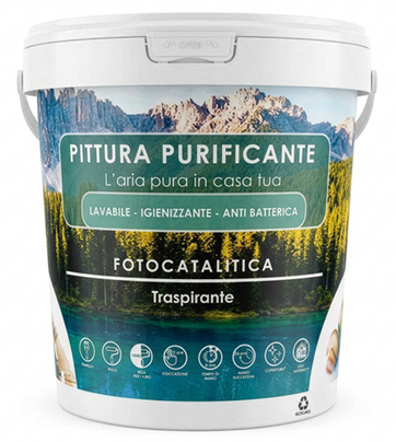 Secchio di Pittura Purificante fotocatalitica finitura bianca
